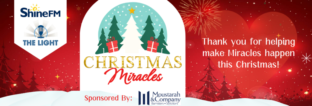 Christmas Miracles December Banner Edmonton